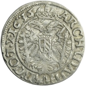 Silesia, Habsburg rule, Ferdinand II, 3 Kreuzer Breslau 1636 HZ