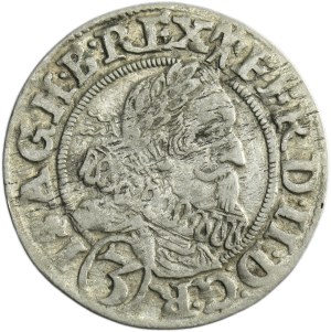 Silesia, Habsburg rule, Ferdinand II, 3 Kreuzer Breslau 1628 HR