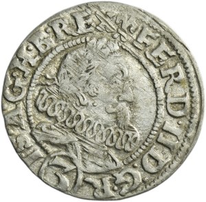 Silesia, Habsburg rule, Ferdinand II, 3 Kreuzer Breslau 1628 HR