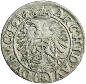 Silesia, Habsburg rule, Ferdinand II, 3 Kreuzer Breslau 1628 HR