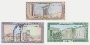 Lebanon, set 1-10 Livres (1964-86) (3 pcs.)