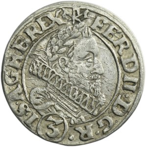 Śląsk, Panowanie habsburskie, Ferdynand II, 3 Krajcary Wrocław 1630 HR