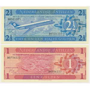 Netherlands Antilles, set 1- 2 1/2 Gulden 1970 (2 pcs.)