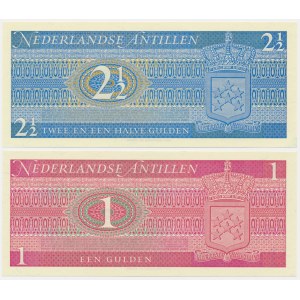 Netherlands Antilles, set 1- 2 1/2 Gulden 1970 (2 pcs.)