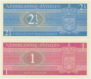 Netherlands Antilles, set 1- 2 1/2 Gulden 1970 (2 pcs.)