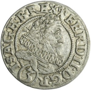 Śląsk, Panowanie habsburskie, Ferdynand II, 3 Krajcary Wrocław 1629 HR