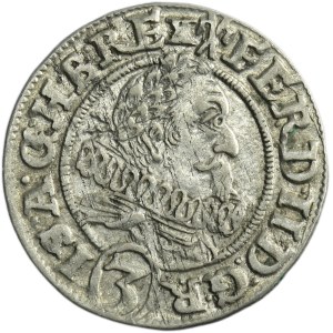 Śląsk, Panowanie habsburskie, Ferdynand II, 3 Krajcary Wrocław 1628 HR