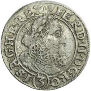 Silesia, Habsburg rule, Ferdinand II, 3 Kreuzer Breslau 1627 HR