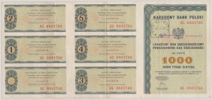 PKO 5-year Deposit Savings Bond, PLN 1,000 with a stamp of interest rate change to 9%.