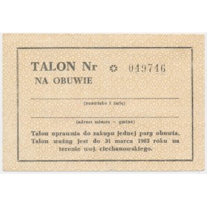 Województwo Ciechanowskie - talon na obuwie