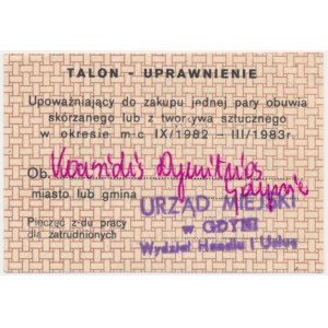 Gdynia - talon na obuwie