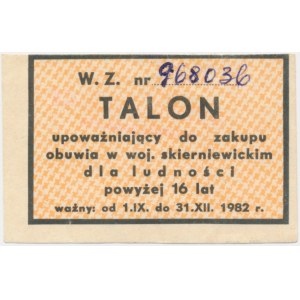 Województwo Skierniewickie - talon na obuwie