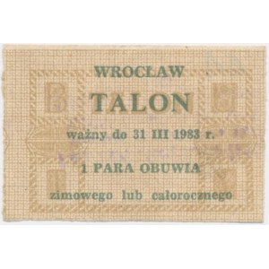 Wrocław - talon na obuwie