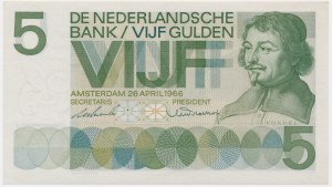 Netherlands, 5 Gulden 1966
