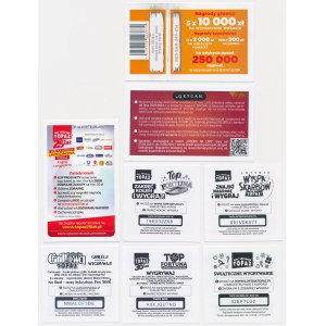 Losy loterii Topaz, Grycan i Circle-K, lata 2018-2024 - zestaw 8 szt.