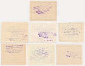 Bydgoszcz, Radom - vouchers for the delivery of recyclable materials authorizing the purchase of certain industrial products - set of 7 pieces.