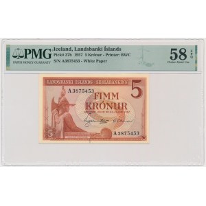 Iceland, 5 Kronur 1957 - PMG 58 EPQ