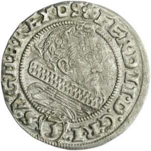 Silesia, Habsburg rule, Ferdinand II, 3 Kreuzer Breslau 1636 HZ - RARE