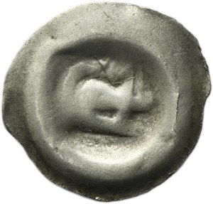 Silesia, Duchy of Schweidnitz, Sigismund of Luxembourg, Albrecht or Ladislaus Posthumus, Hohlpfennig Schweidnitz 1414-1448 - head to the right
