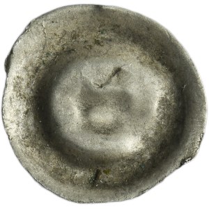 Śląsk, Księstwo Świdnicko-Jaworskie, Zygmunt Luksemburski, Albrecht lub Władysław Pogrobowiec, Halerz brakteatowy Świdnica 1414-1448 - łeb w prawo
