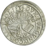 Österreich, Leopold V, 3 Krajcars Hall ohne Datum - SEHR RAR, Nennwert oben