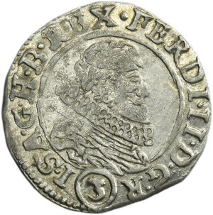 Austria, Ferdinand II, 3 Kreuzer Prague 1637
