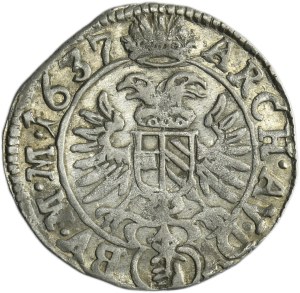 Austria, Ferdinand II, 3 Kreuzer Prague 1637