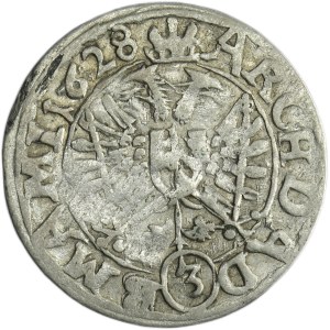 Austria, Ferdinand II, 3 Kreuzer Nikolsburg 1628 N