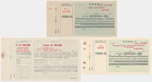 PKO bank checks - set of 3 pcs.