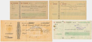 Bank checks of the Bank of the Union of Economic Companies - set of 3 pcs.