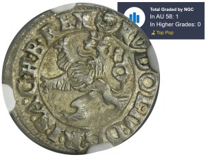 Bohemia, Rudolf II, Maley gross Joachimsthal 1593 - NGC AU58