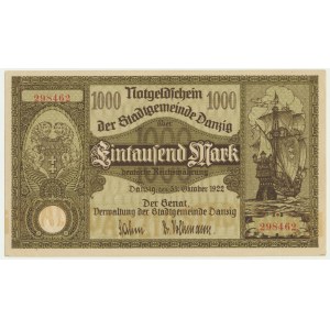 Gdańsk, 1.000 marek 1922