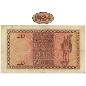 Danzig, 10 Gulden 1924 - A/A - RARE