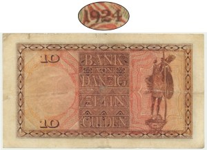 Danzig, 10 Gulden 1924 - A/A - RARE