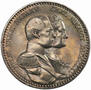 Germany, Saxe-Weimar-Eisenach, Wilhelm Ernst, 3 Mark Berlin 1915 A
