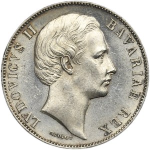 Germany, Kingdom of Bavaria, Ludwig II, Thaler (Madonnantaler) Munich undated (1865)