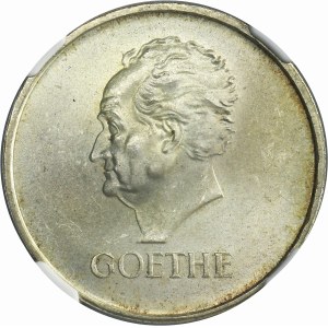 Germany, Weimar Republic, 3 Mark Stuttgart 1932 F - Goethe - NGC MS64+