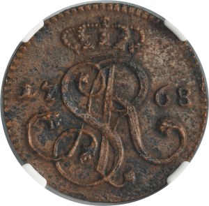 Poniatowski, Groschen Krakau 1768 G - NGC UNC DETAILS