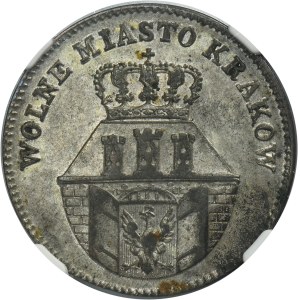 Free City of Krakau, 10 groszy 1835 - NGC AU53