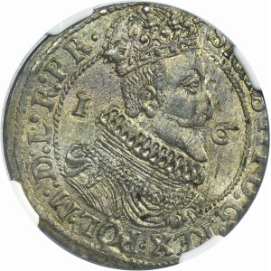 Sigismund III Vasa, 1/4 Thaler Danzig 1624/3 - PR• - NGC AU58