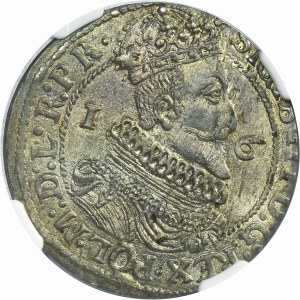 Sigismund III Vasa, 1/4 Thaler Danzig 1624/3 - PR• - NGC AU58