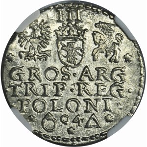 Sigismund III Vasa, 3 Groschen Marienburg 1594 - NGC MS63