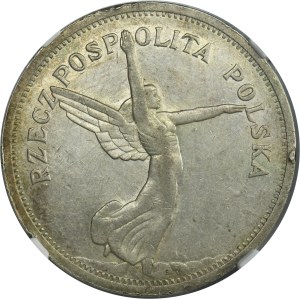 Nike, 5 gold Brussels 1928 - NGC AU DETAILS