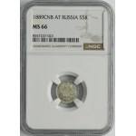 Russia, Alexander III, 10 Kopeck Petersburg 1889 СПБ АГ - NGC MS66