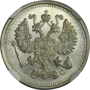 Russia, Nicholas II, 10 Kopeck Petersburg 1915 BC - NGC MS65