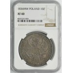 1 1/2 rubla = 10 złotych Warszawa 1836 MW - NGC XF40