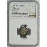 Zygmunt III Waza, Trojak Lublin 1599 - NGC AU DETAILS