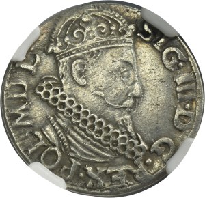 Sigismund III Vasa, 3 Groschen Krakau 1618 - NGC XF DETAILS