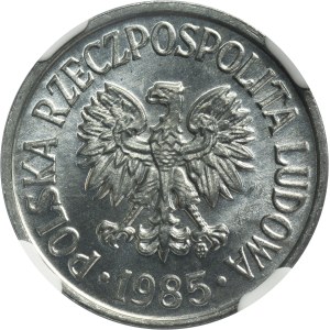 20 groszy 1985 - NGC MS66