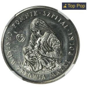 100 złotych 1985 Centrum Zdrowia Matki Polki - NGC MS64